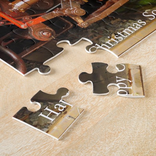 Kerstzoon. Jigzaag Puzzle Legpuzzel (Zijkant)