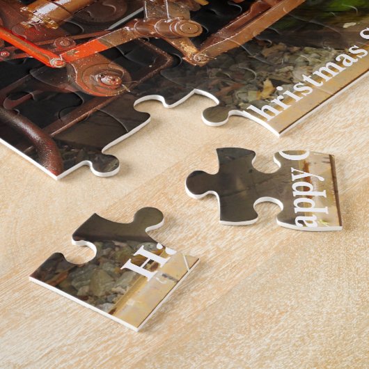 Kerstzoon. Jigzaag Puzzle Legpuzzel (Zijkant)