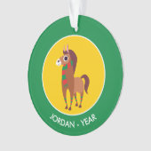 Kerstzora de paarden ornament (voorkant)