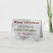 Kerstzuster en alle familie over de hele linie kaart (Voorkant)