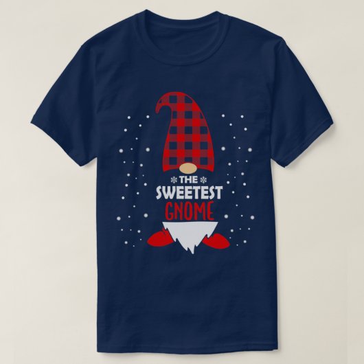 kerstzuster Gnome Red Pset Gift T-shirt (Design voorkant)