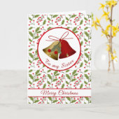 kerstzuster, gordels en heilig Wenskaart Kaart (Gele Bloem)