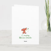 kerstzuster Grosbeak-vogelkaart Feestdagen Kaart (Achterkant)