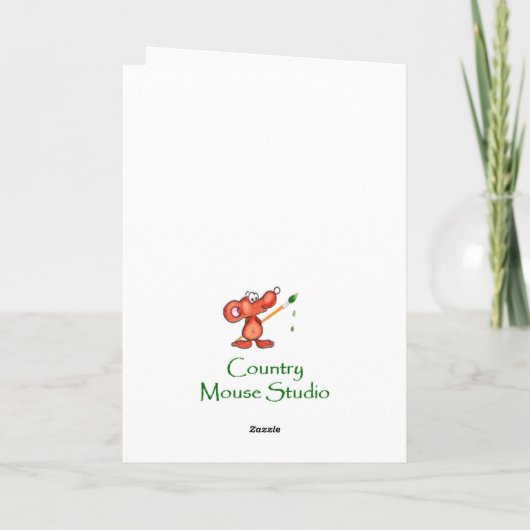 kerstzuster Grosbeak-vogelkaart Feestdagen Kaart (Achterkant)