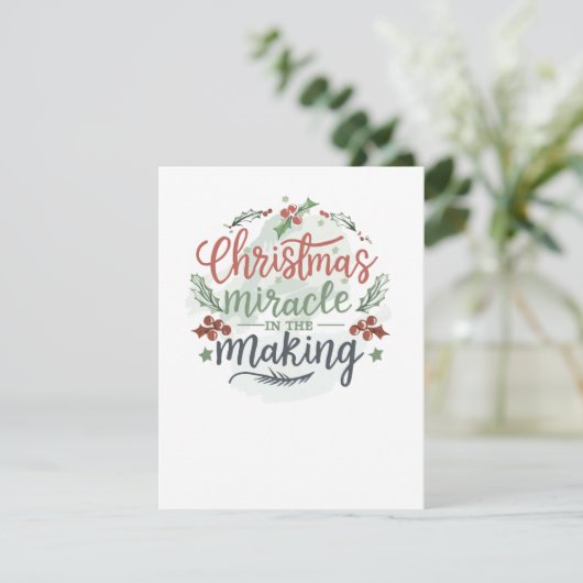 Kerstzwangerschap Aankondiging (Staand voorkant)