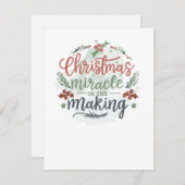 Kerstzwangerschap Aankondiging (Voorkant / Achterkant)