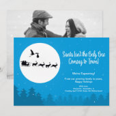 Kerstzwangerschap Aankondiging foto van de stad (Voorkant / Achterkant)