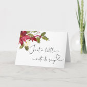 Kerstzwangerschap Baby onthulling voor familie Kaa Kaart (Voorkant)