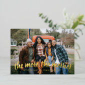 Kerstzwangerschap Folie Feestdagenkaart (Staand Voorkant)