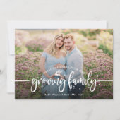 Kerstzwangerschap Foto Aankondiging (Voorkant)