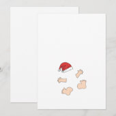 Kerstzwangerschap kleine Kerstman moeder te zijn Feestdagenkaart (Voorkant / Achterkant)