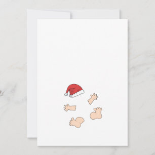 Kerstzwangerschap kleine Kerstman moeder te zijn Feestdagenkaart