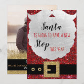 Kerstzwangerschaps- en kerstkaartje Sinterklaas Feestdagenkaart (Voorkant / Achterkant)