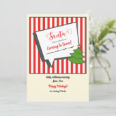 Kerstzwangerschapsaankondiging Aankondiging (Staand voorkant)