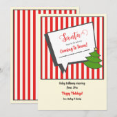 Kerstzwangerschapsaankondiging Aankondiging (Voorkant / Achterkant)