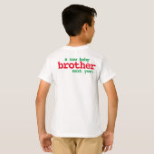 kerstzwangerschapsaankondiging | broertje/sis t-shirt (Achterkant volledig)