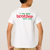kerstzwangerschapsaankondiging | broertje/sis t-shirt (Achterkant)