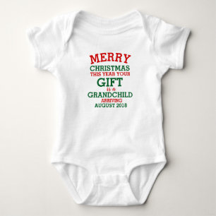 Kerstzwangerschapsaankondiging - kerstBaby Romper