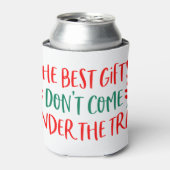 Kerstzwangerschapsaankondiging voor mannen baby re blikjeskoeler (Blikje Voorkant)