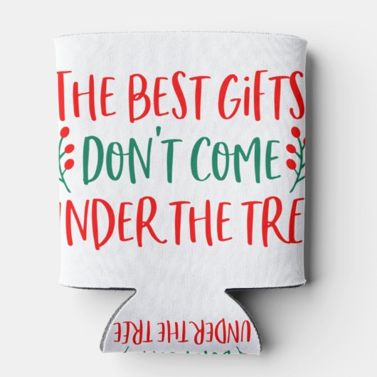 Kerstzwangerschapsaankondiging voor mannen baby re blikjeskoeler (Achterkant)