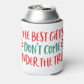 Kerstzwangerschapsaankondiging voor mannen baby re blikjeskoeler (Blikje Achterkant)