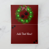 Kerstzwart Beer Bald Eagle Spirit Wilderness Feestdagen Kaart (Binnen)