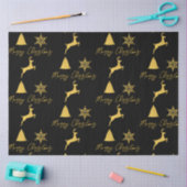 Kerstzwart en gouden patroon tissuepapier (Craft)