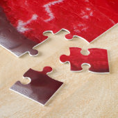 Kerstzwart en Tan Chihuahua Puppy Dog Legpuzzel (Zijkant)