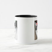 Kerstzwart en White Kitten Mok (Midden)