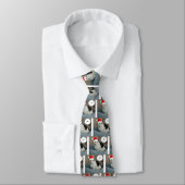 Kerstzwart en White Kitten Stropdas (Gebonden)