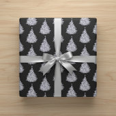 Kerstzwart en wit omslagpapier cadeaupapier