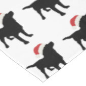 Kerstzwart lab met Pet voor kerstmis Tafelkleed (Gekanteld)