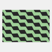 Kerstzwart-witte kerstvormen inpakpapier vel (Voorkant 3)