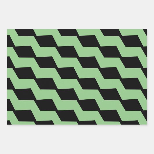 Kerstzwart-witte kerstvormen inpakpapier vel (Voorkant 3)