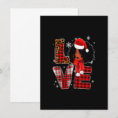 Kerstzwarte Amerikaanse kostuum Santa Mel Kaart (Voorkant / Achterkant)