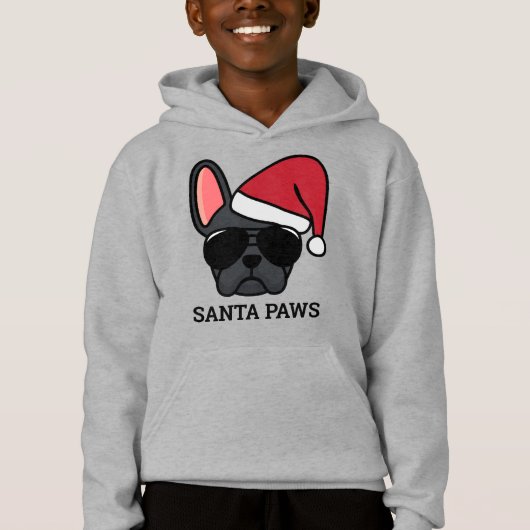 Kerstzwarte Bulldog (Voorkant)