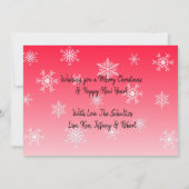 Kerstzwarte en witte fotokaart Joyeux Noël (Achterkant)