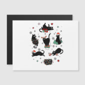 Kerstzwarte katten (Voorkant / Achterkant)