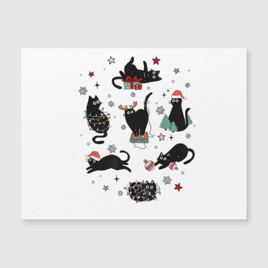 Kerstzwarte katten (Voorkant)