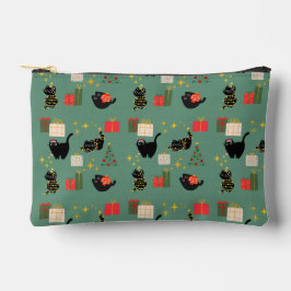 Kerstzwarte katten etui
