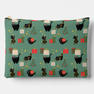 Kerstzwarte katten etui