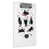 Kerstzwarte katten klembord (Rechts)