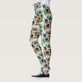 Kerstzwarte katten leggings (Links)