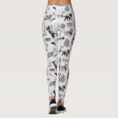 Kerstzwarte katten leggings (Achterkant)