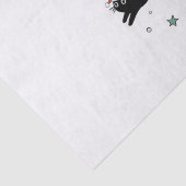 Kerstzwarte katten tissuepapier (Detail)