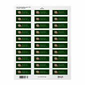 Kerstzwarte kerstabel etiket (Full Sheet)