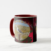 Kerstzwarte kerstabel mok (Voorkant links)