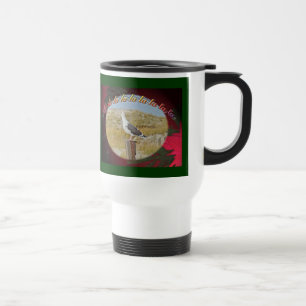 Kerstzwarte kerstabel reisbeker