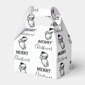 Kerstzwarte  kerstkerstkerstman bedankdoosjes (Voorkant Zijde)