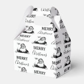 Kerstzwarte  kerstkerstkerstman bedankdoosjes (Achterkant)